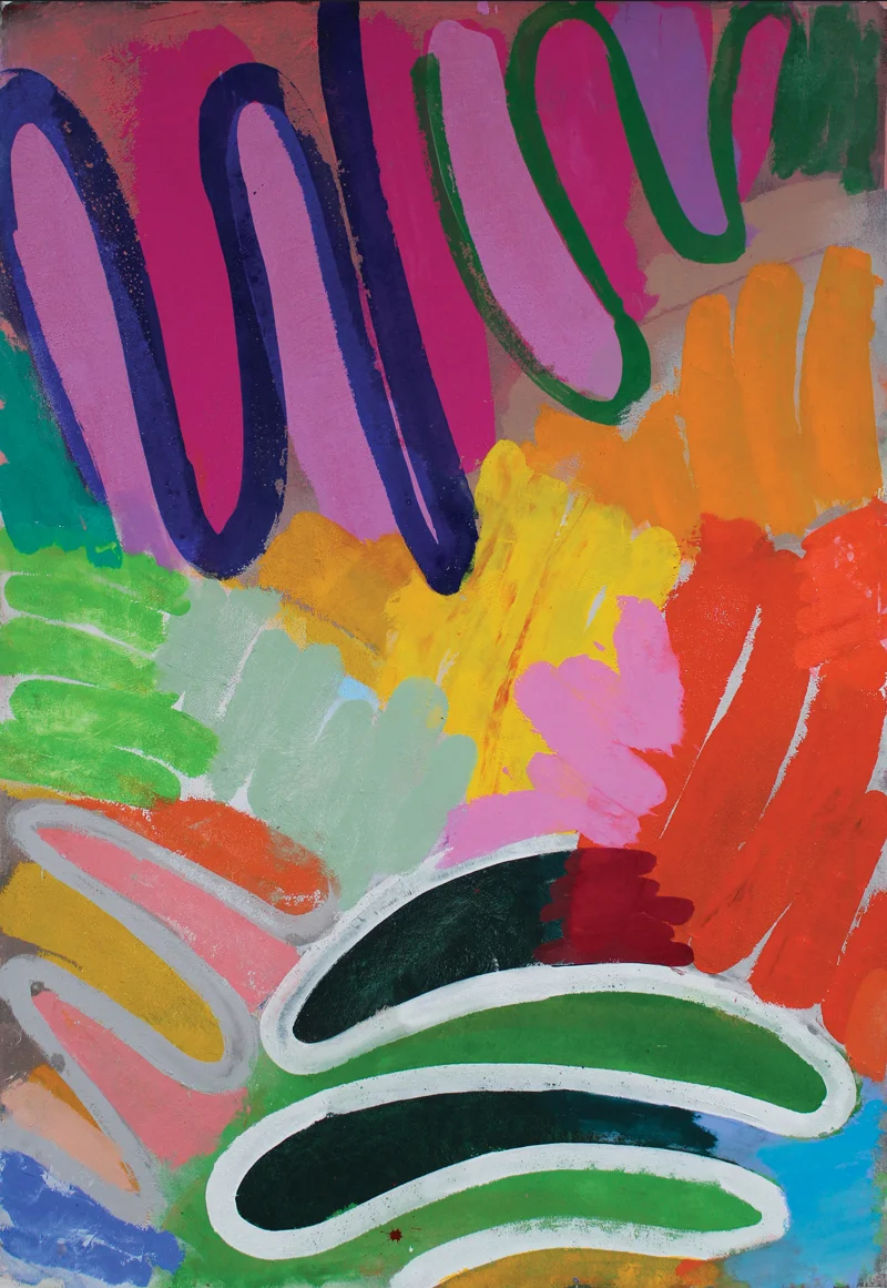"Tick Tock" 2017: acrylic on canvas, 176 x 122cm