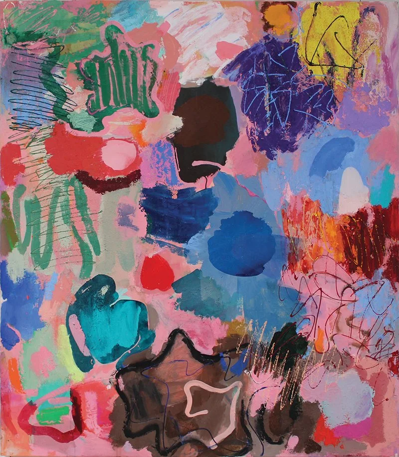 Via Toscana, 2024/25: acrylic on canvas, 153cm x 132.5cm