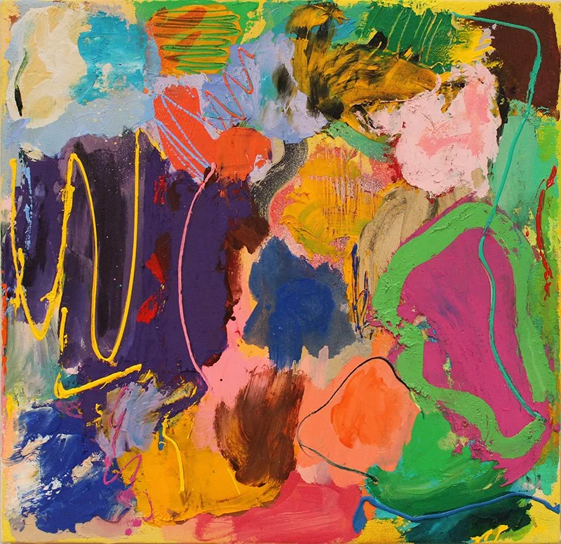 Get the drift, 2025: acrylic on canvas, 51cm x 51cm