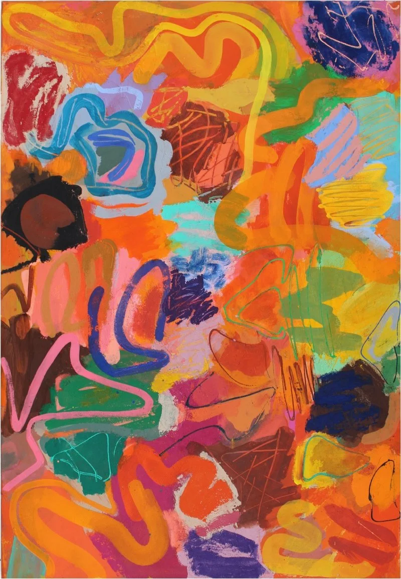 Then, This; 2025: acrylic on canvas, 132cm x 92cm