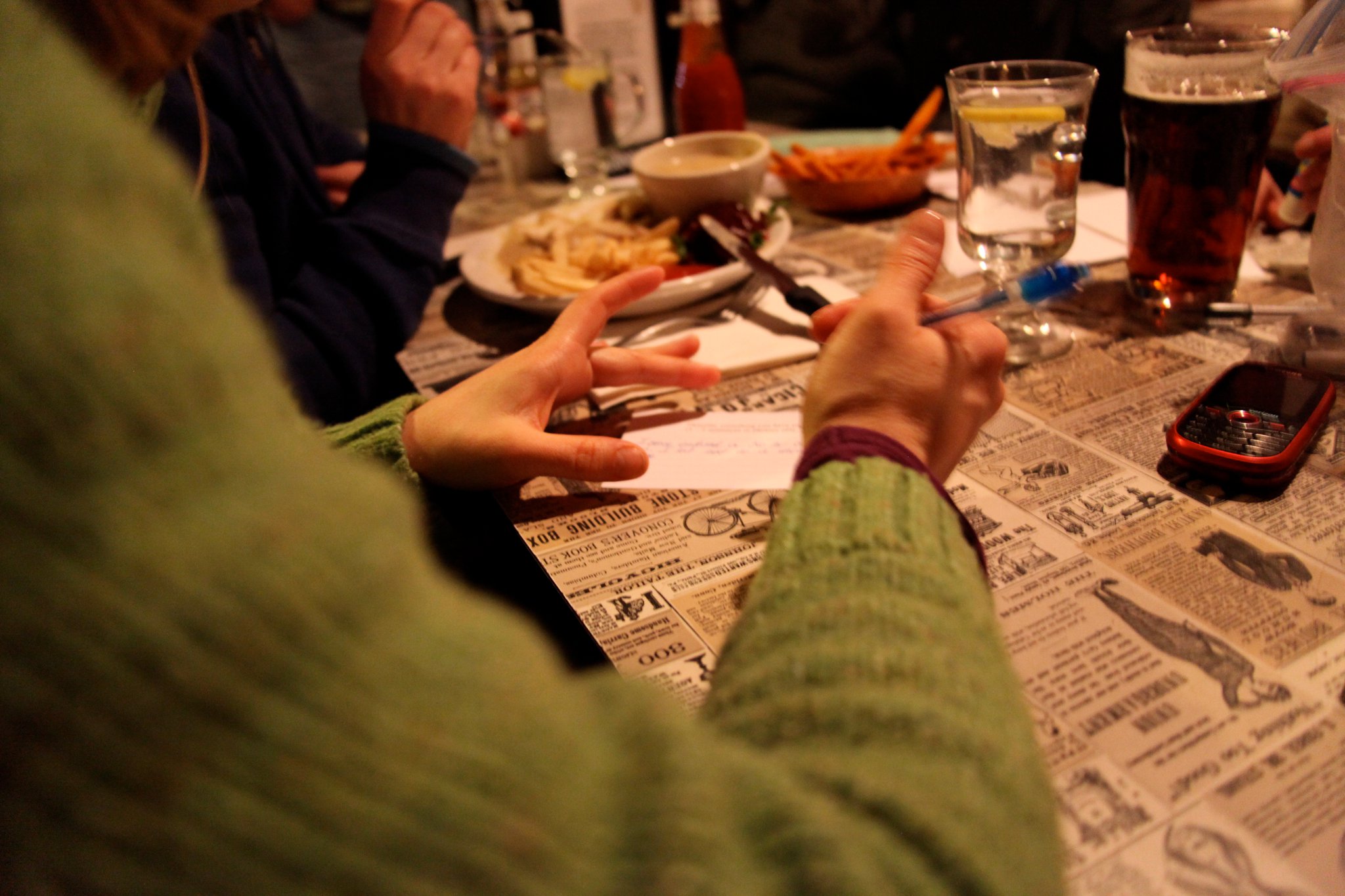 Put your name in the hat to tell a story at the Ale House on Front Parlor nights. Math is sometimes best discussed with beer.