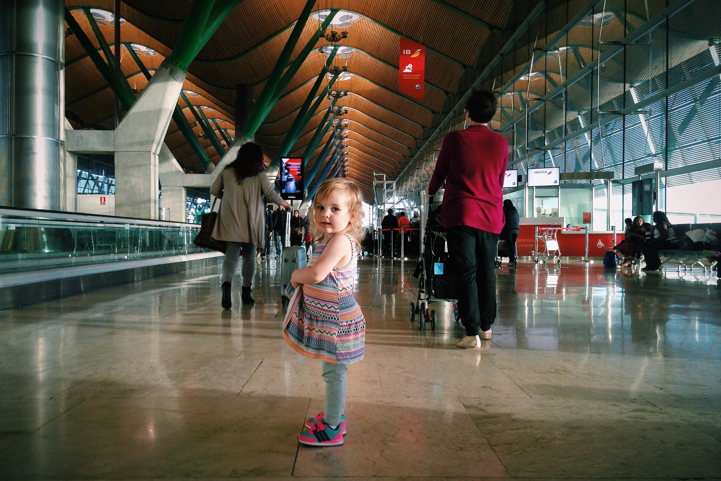 Heading to the gate. Madrid