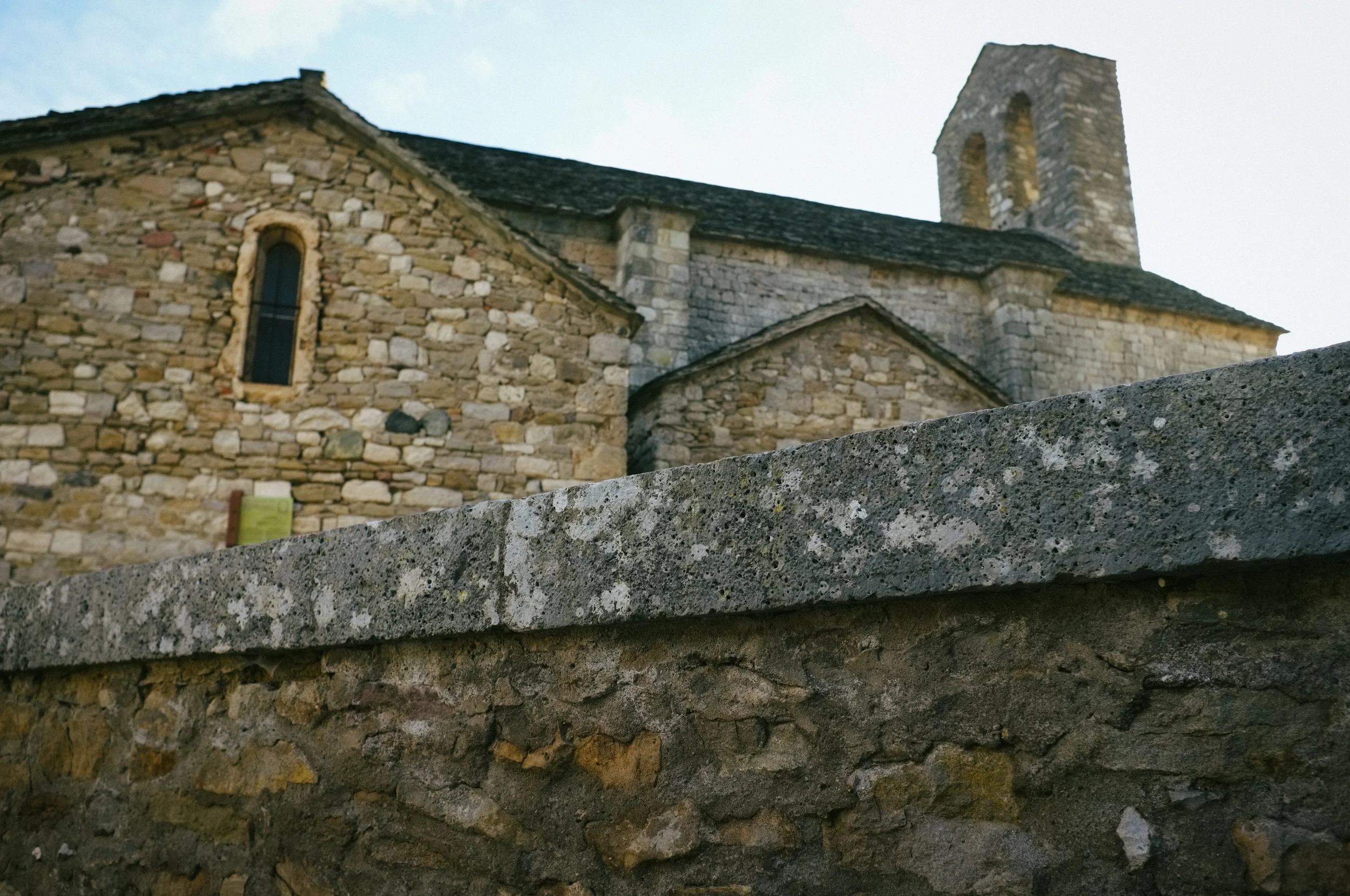 Church wall. Minerve