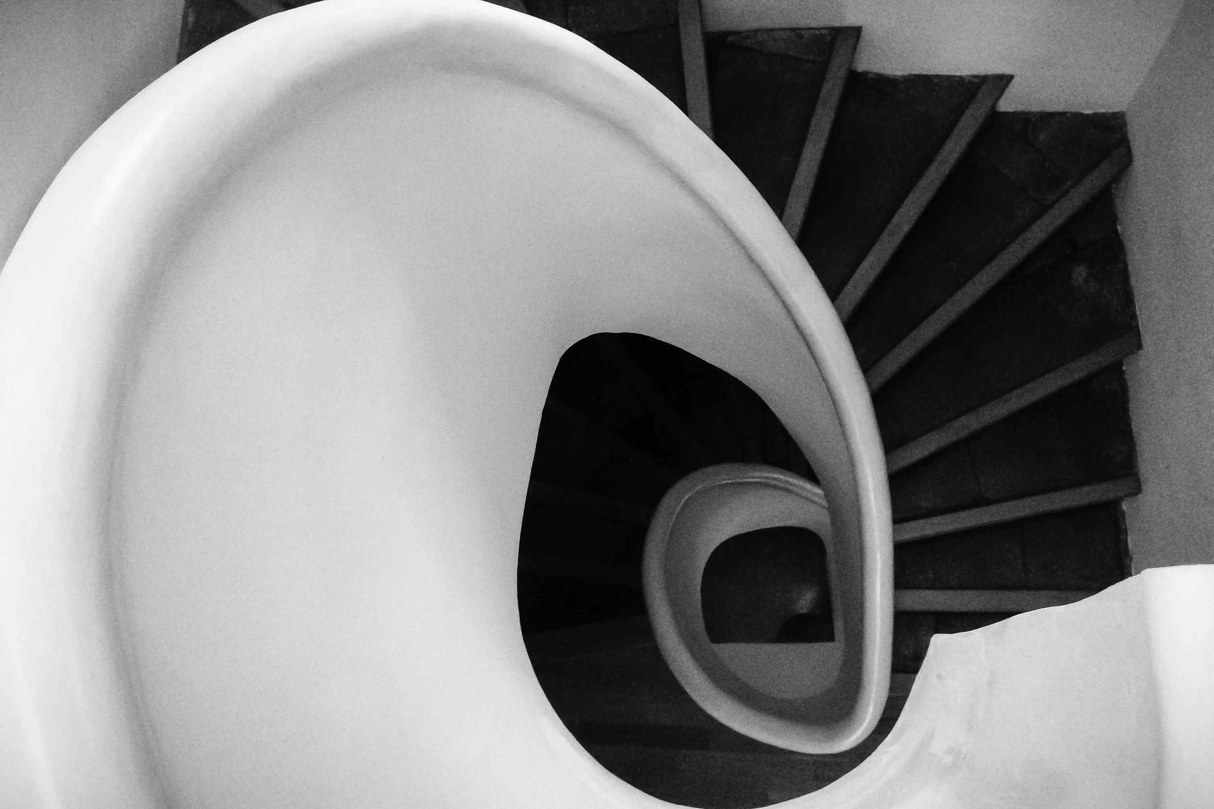 The plaster stairs in our house. Villeneuve-Minervois