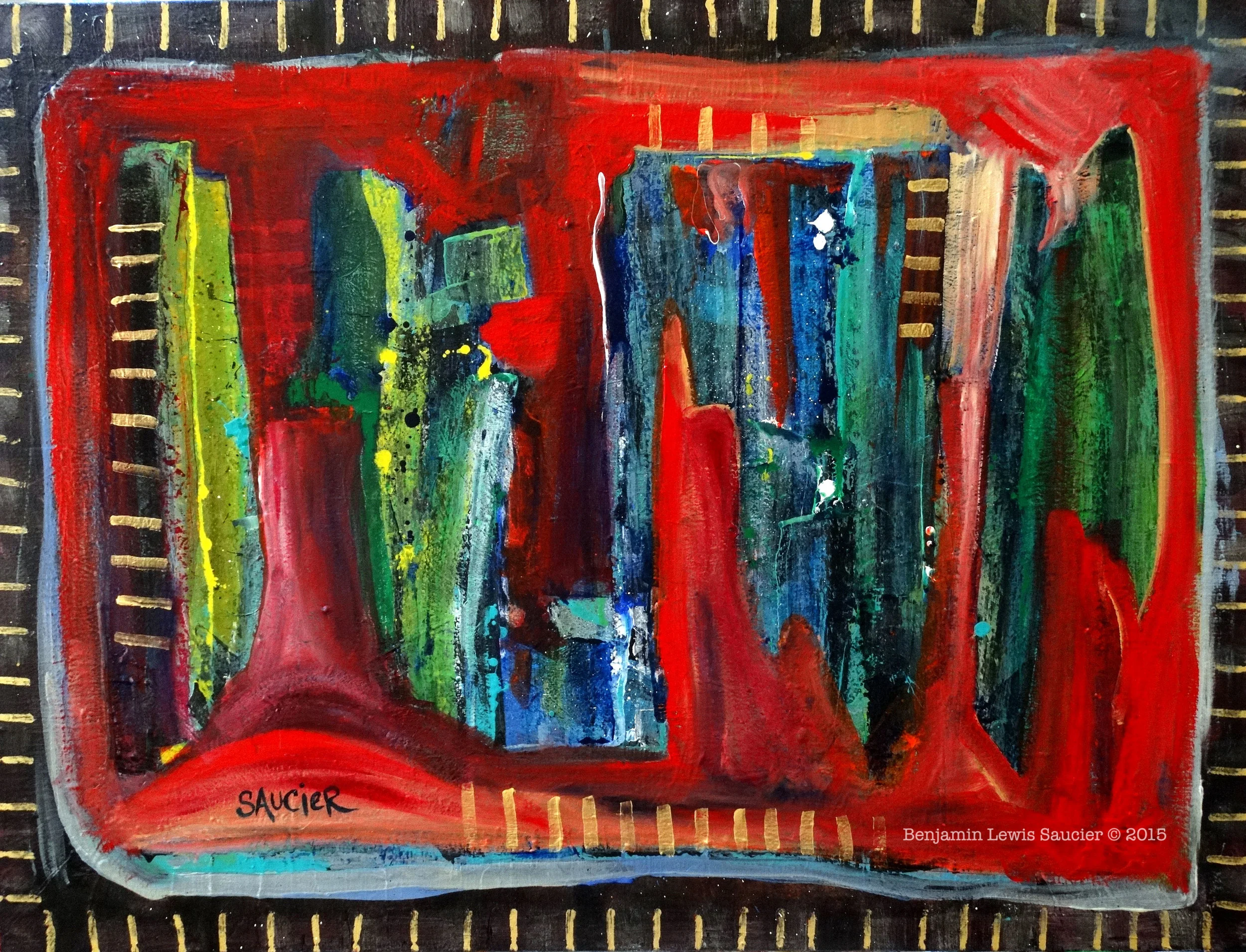 Pandemic , 2014 Acrylic on Canvas 40 X 48 Inches