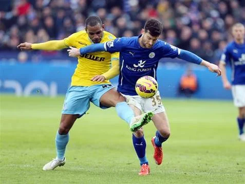 El empuje de Nugent no fue suficiente ante el Crystal Palace (Fotografía: Leicester City)