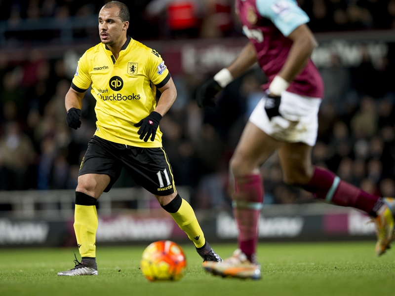 Gabriel Agbonlahor frente al West Ham | Fotografía: Aston Villa FC