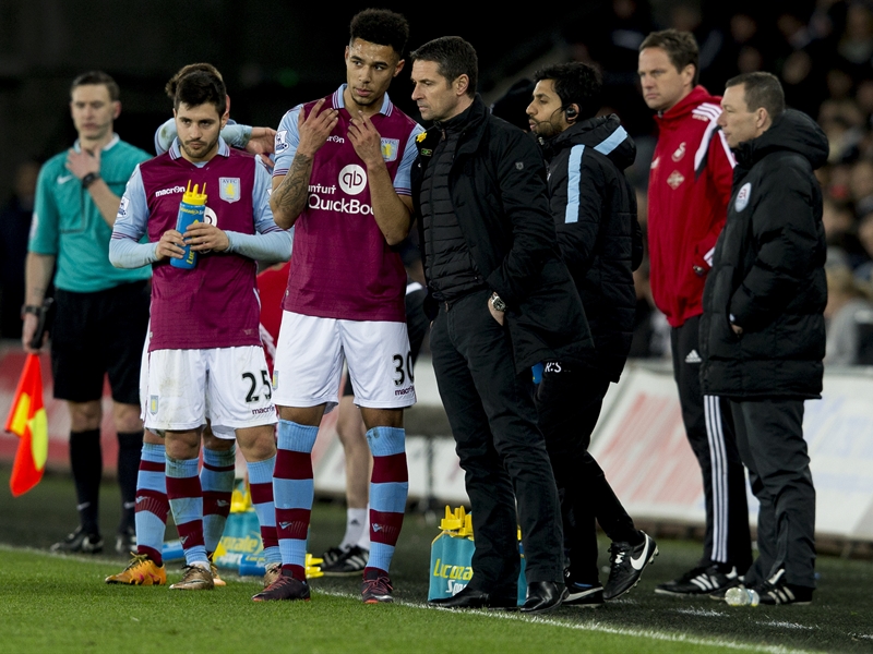 André Green y Rémi Garde en el Liberty | Fotografía: Aston Villa FC