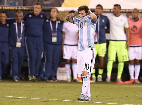 Leo Messi, en el MetLife | Fotografía: Facebook AFA