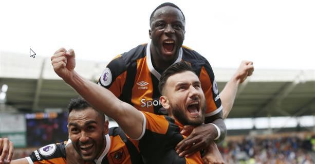 Robert Snodgrass celebra su gol | Fotografía: Hull City