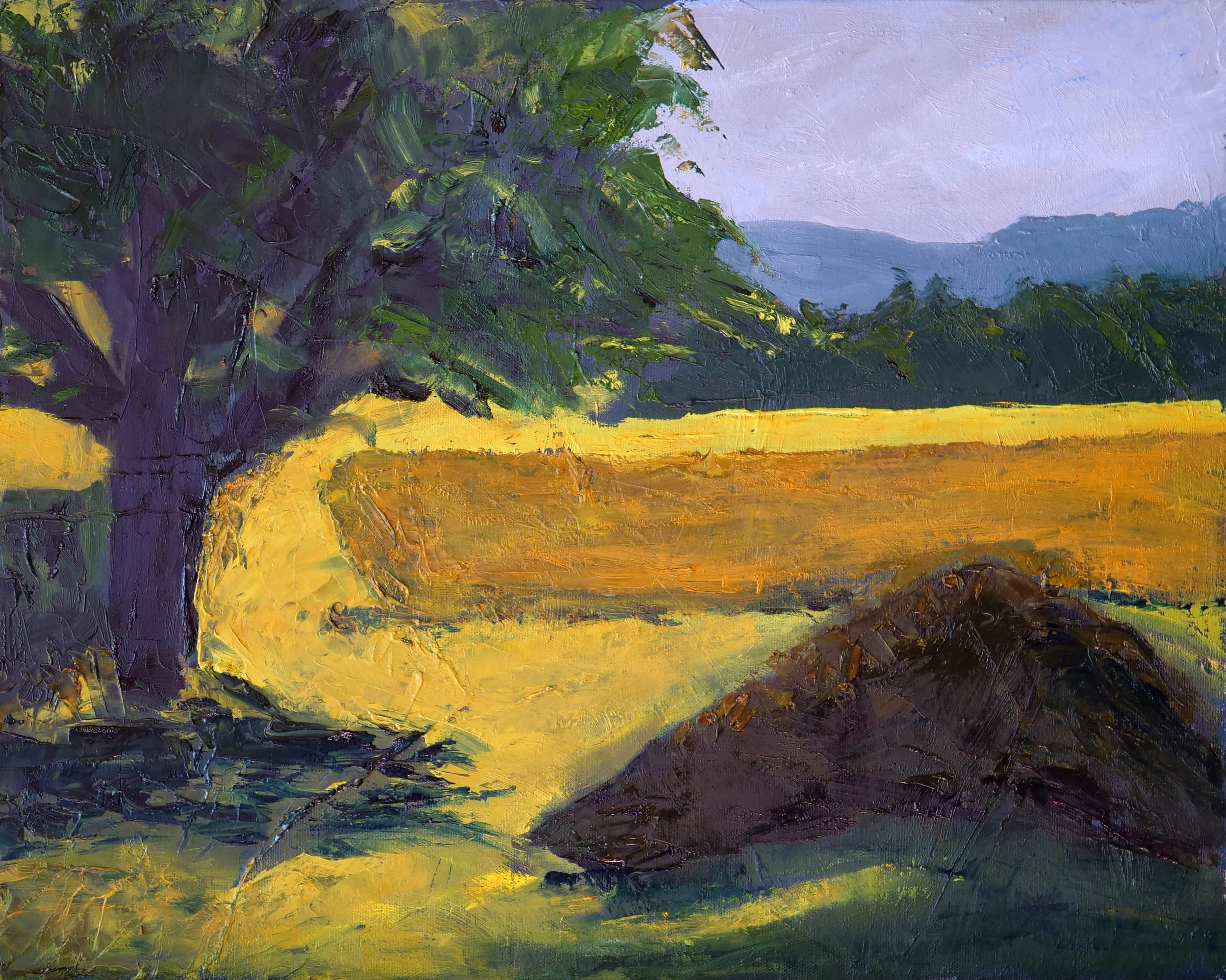 Baldwin Hill Berkshires, oil on canvas (16"x20")