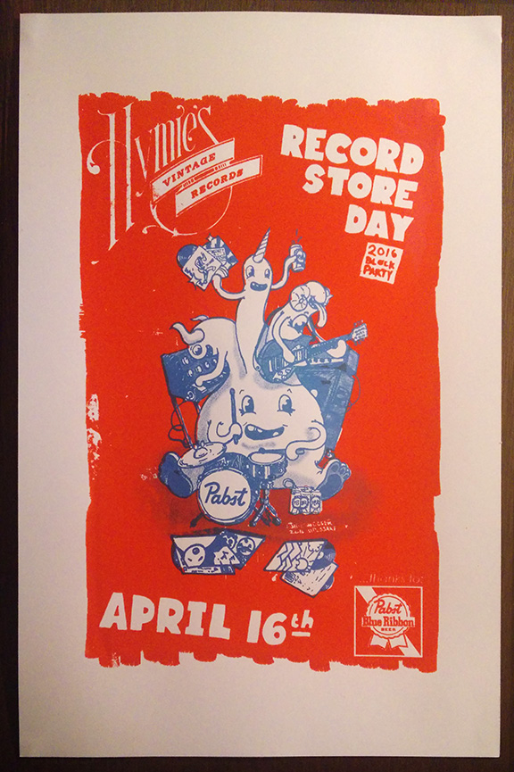 Hymie's Record Store Day 2016 poster