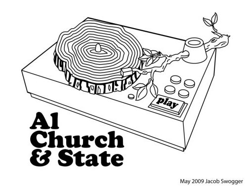 Al Church & State T-Shirt Design
