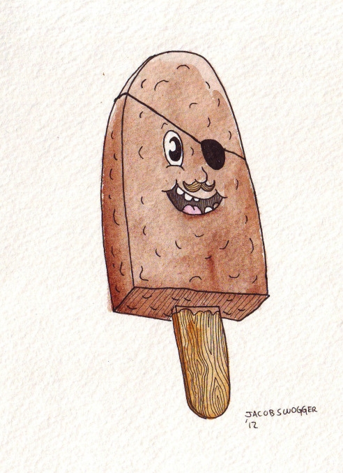 Ice Cream Bar w/ Eye Patch