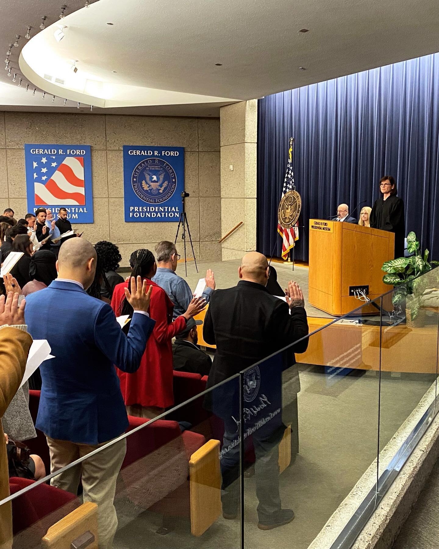 Congratulations to the 155 new Americans who took the Oath of Allegiance today! We are so grateful to be able to celebrate with you! #todaysdar