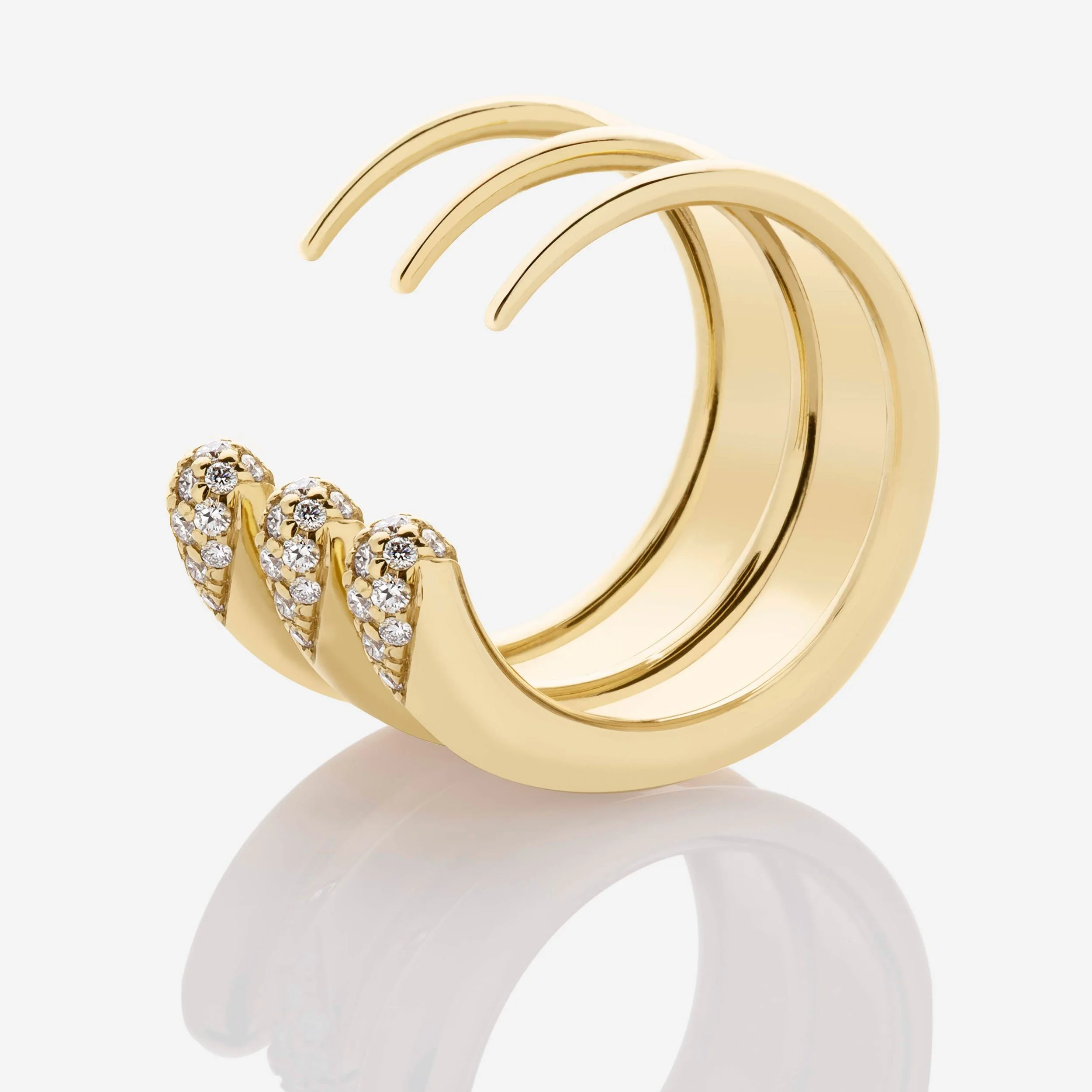 Diamond Claw Triple Ringlet