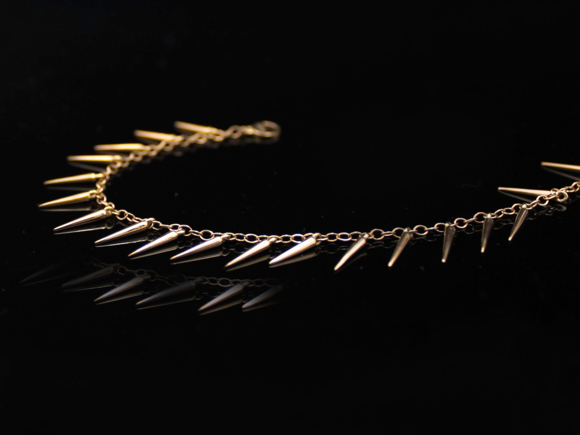 Gold Tears Bracelet and Necklace