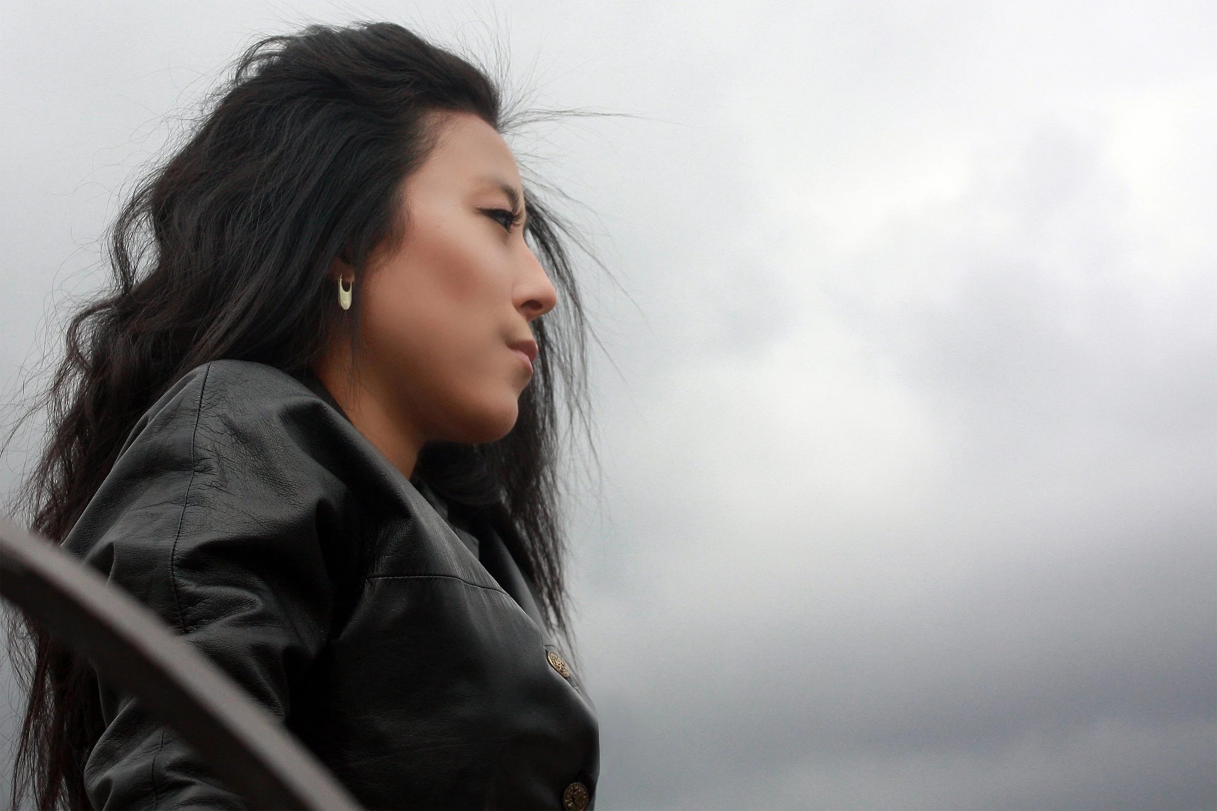 Jewelry designed for an edgy, creative, and independent multi-cultural woman who wears leather and is not afraid.