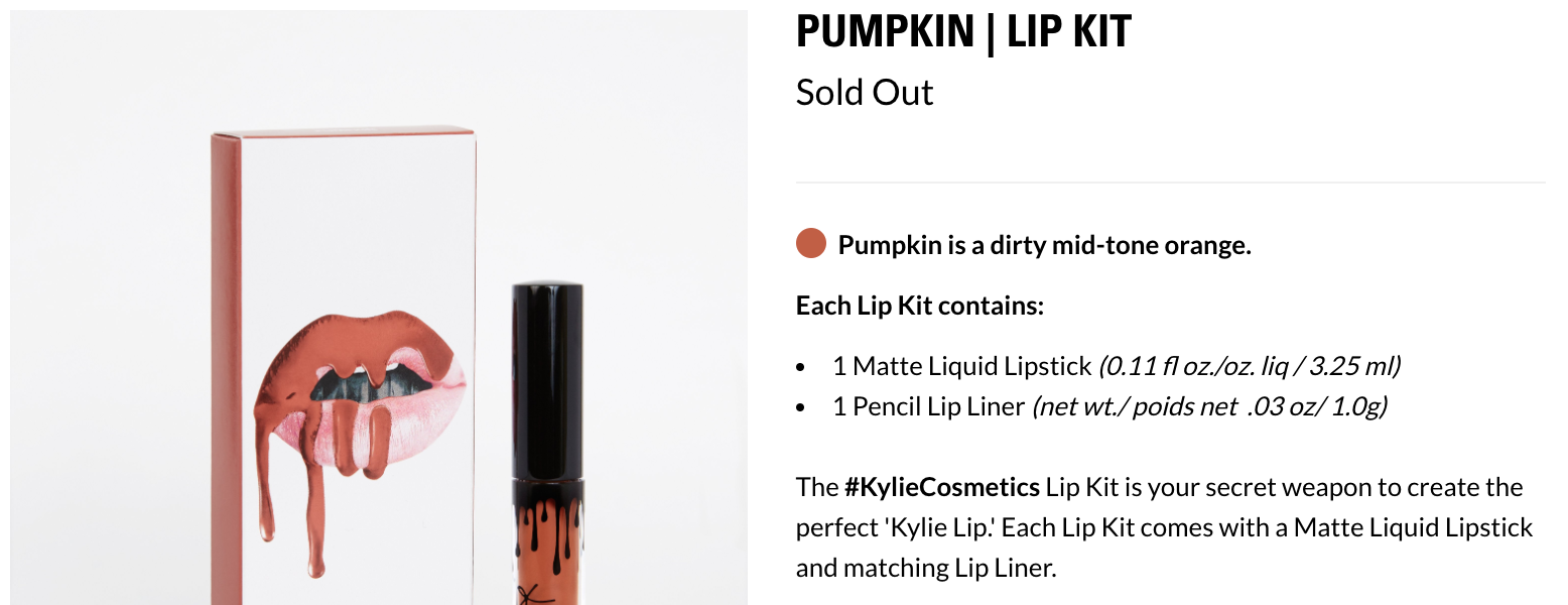 Pumpkin Lip Kit