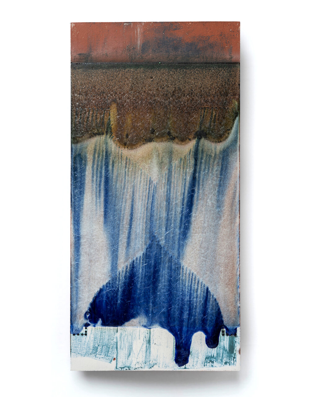  Veil (15-9-1), 2015, glazed earthenware, 16 1/2" x 8" x 1/4", Photo: E.G. Schempf 