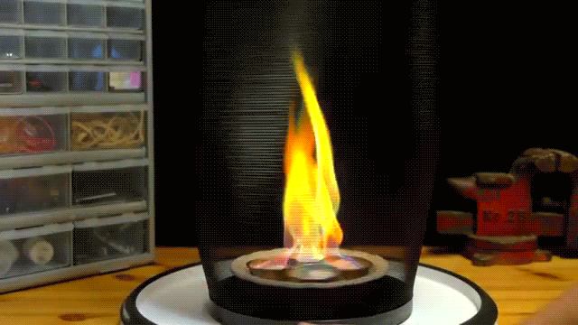 Boric acid flames