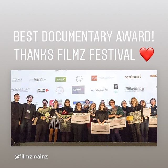 LA PETITE MORT won the best documentary award at @filmzmainz! ❤️🥂✨❤️