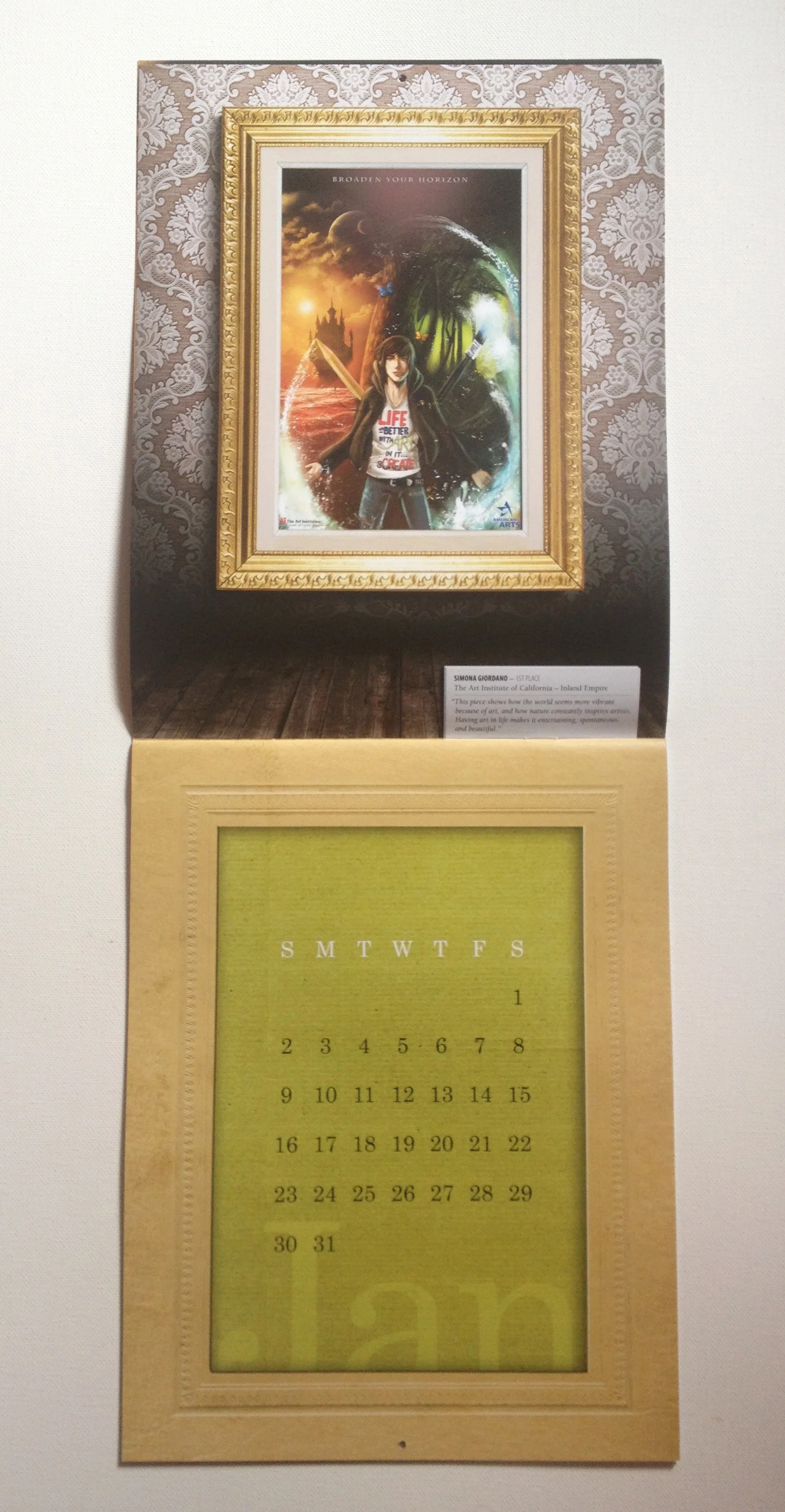 The Art Institutes "Life is Better With Art in it" contest calendar 2 of 5