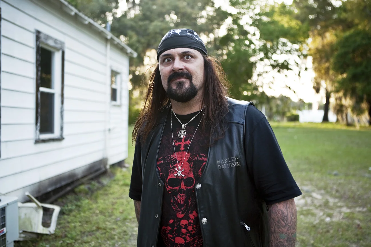 Glen Benton of Deicide. Tampa, FL 2007
