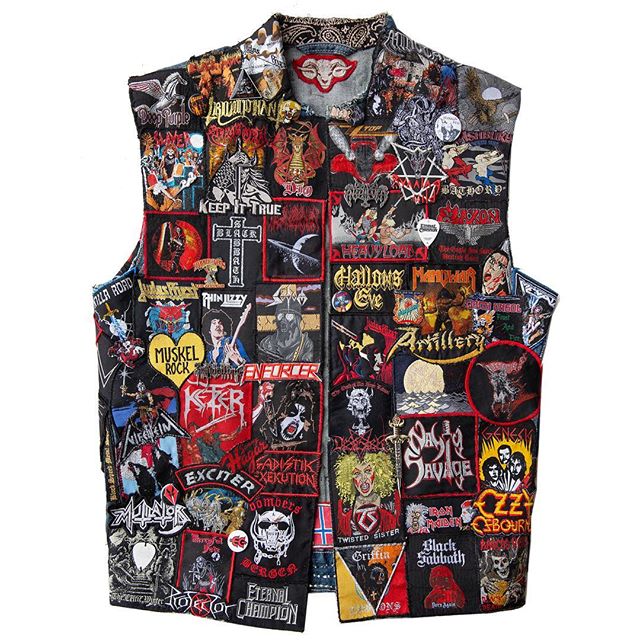 I finally finished the front!
Speaking of vests, I have two more weeks to photograph for my book about heavy metal culture and the battle vest before we edit and publish it in 2019. If you&rsquo;re in or near the Pacific NW and want to be included, p