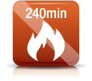 Fire resistance up to 240 minutes BS 476: Part 20-24 BS EN 1364-1 & 2