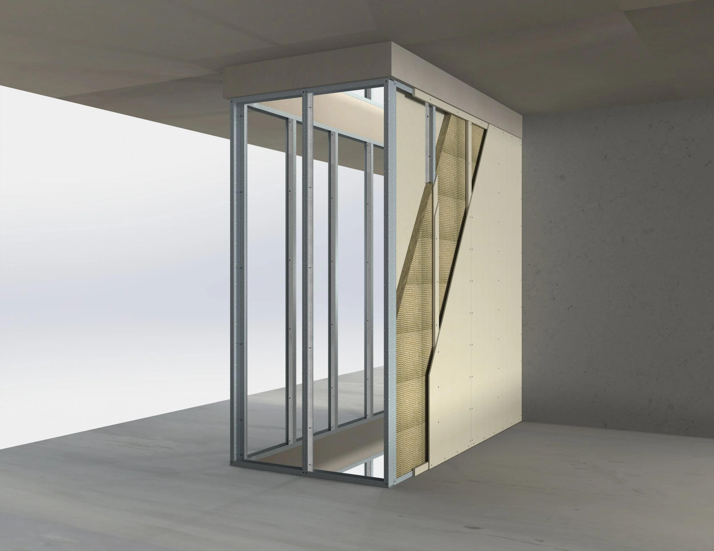 Shaftwall with front wall E camera 8.JPG