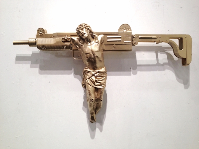 Machine Gun Jesus © 2004 Barbosa Prince, barbosaprince.com