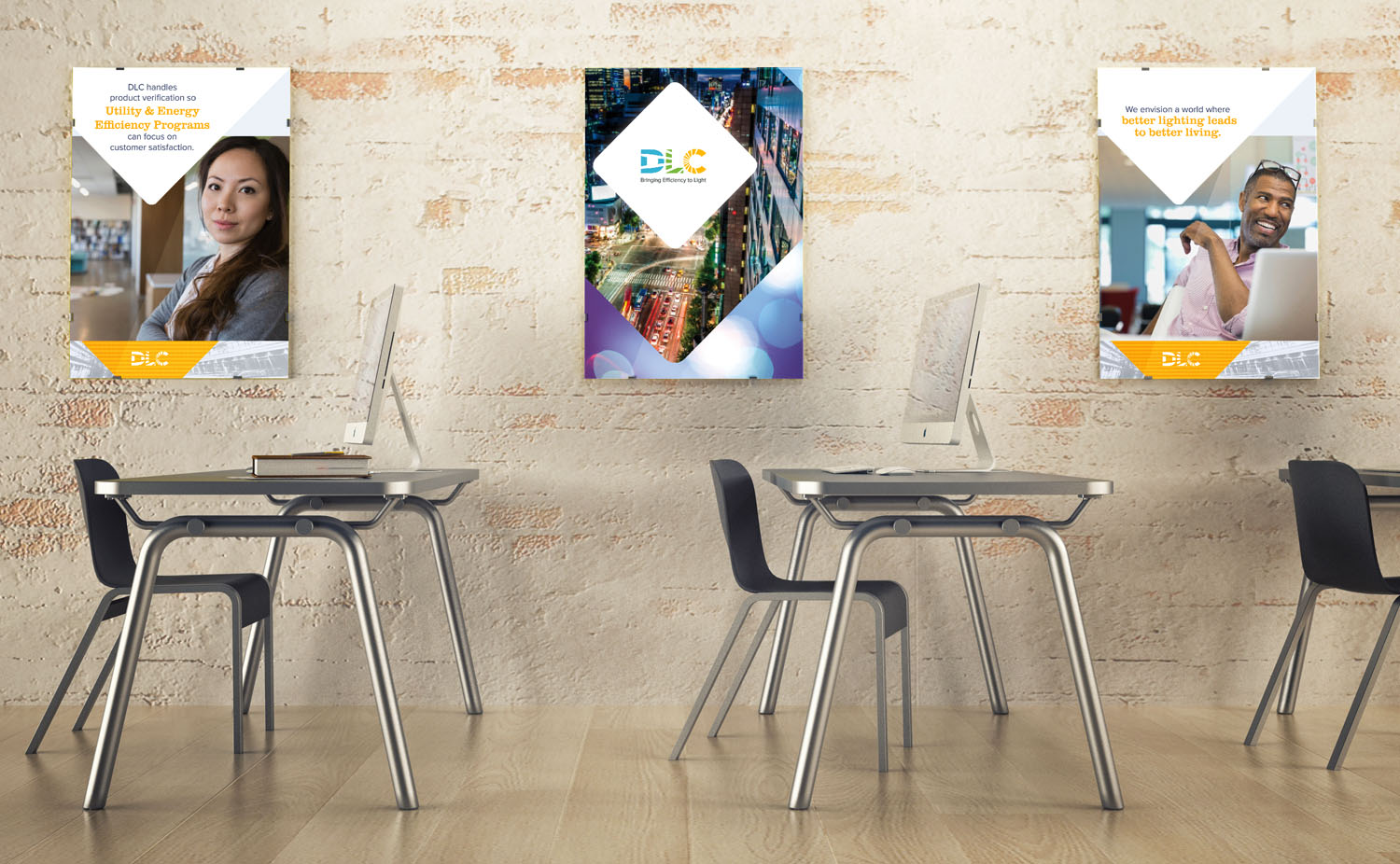 Posters to celebrate the launch of the new brand identity. 