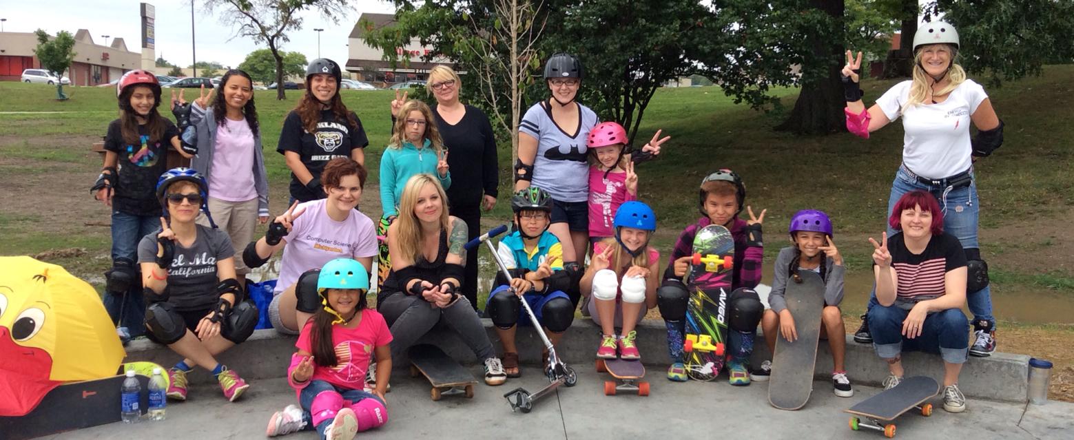 First Ever A2Skatepark All Girls Skate!