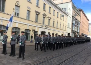Unioninkadulla matkalla Presidentinlinnaan.