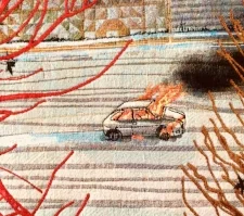 Löydä tämä yksityiskohta yllä olevasta kuvakudoksesta!