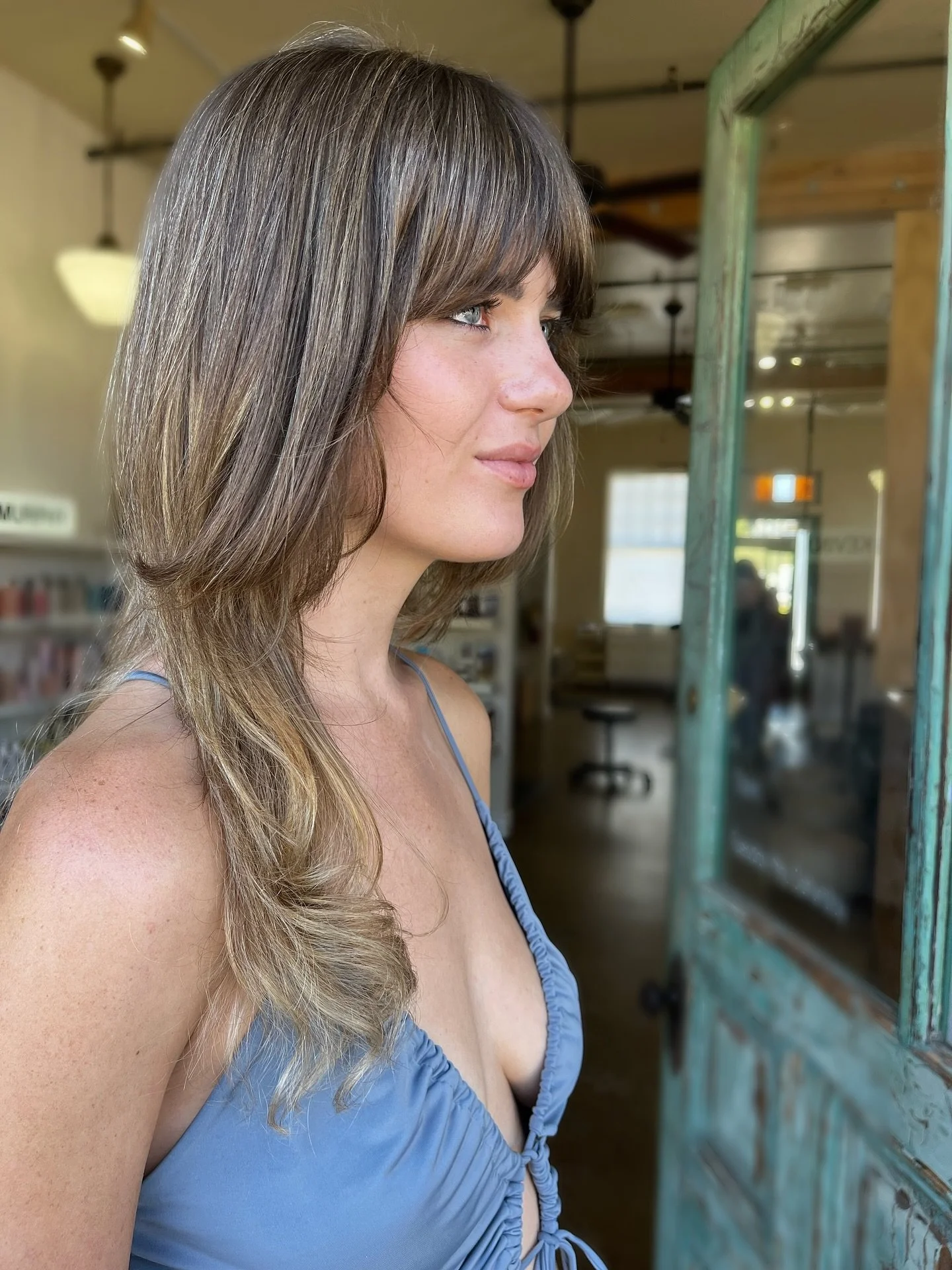Not exactly sure what she asked for - but I&rsquo;ll have what she&rsquo;s having. 😍 

Could you get more gorgeous? Those bangs? That peek-a-boo lil man catchers? I MEAN COME ON!

Openings tomorrow. 🙋🏼&zwj;♀️
.
.
.
.
#hive #hiveu #haircut #hairgoa
