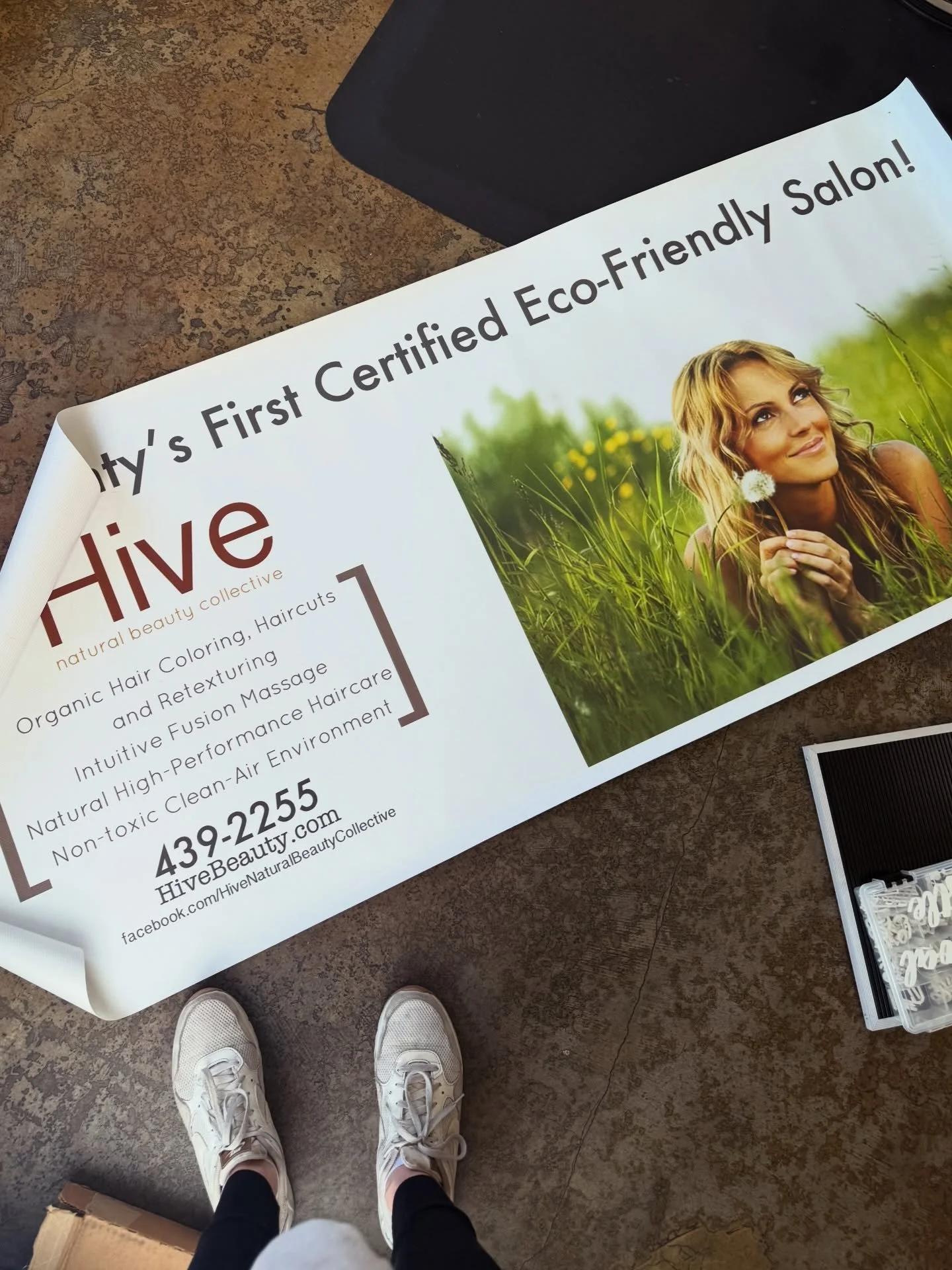 Found a cute lil&rsquo; throwback while pulling out the holiday decor. 🥹 

SLO County&rsquo;s First Certified Eco-Friendly Salon, still goin strong 1️⃣4️⃣ years later. 💪🏻

#hive #hiveu #slo #slocounty #ecofriendly #green #salon #805 #throwback #ho