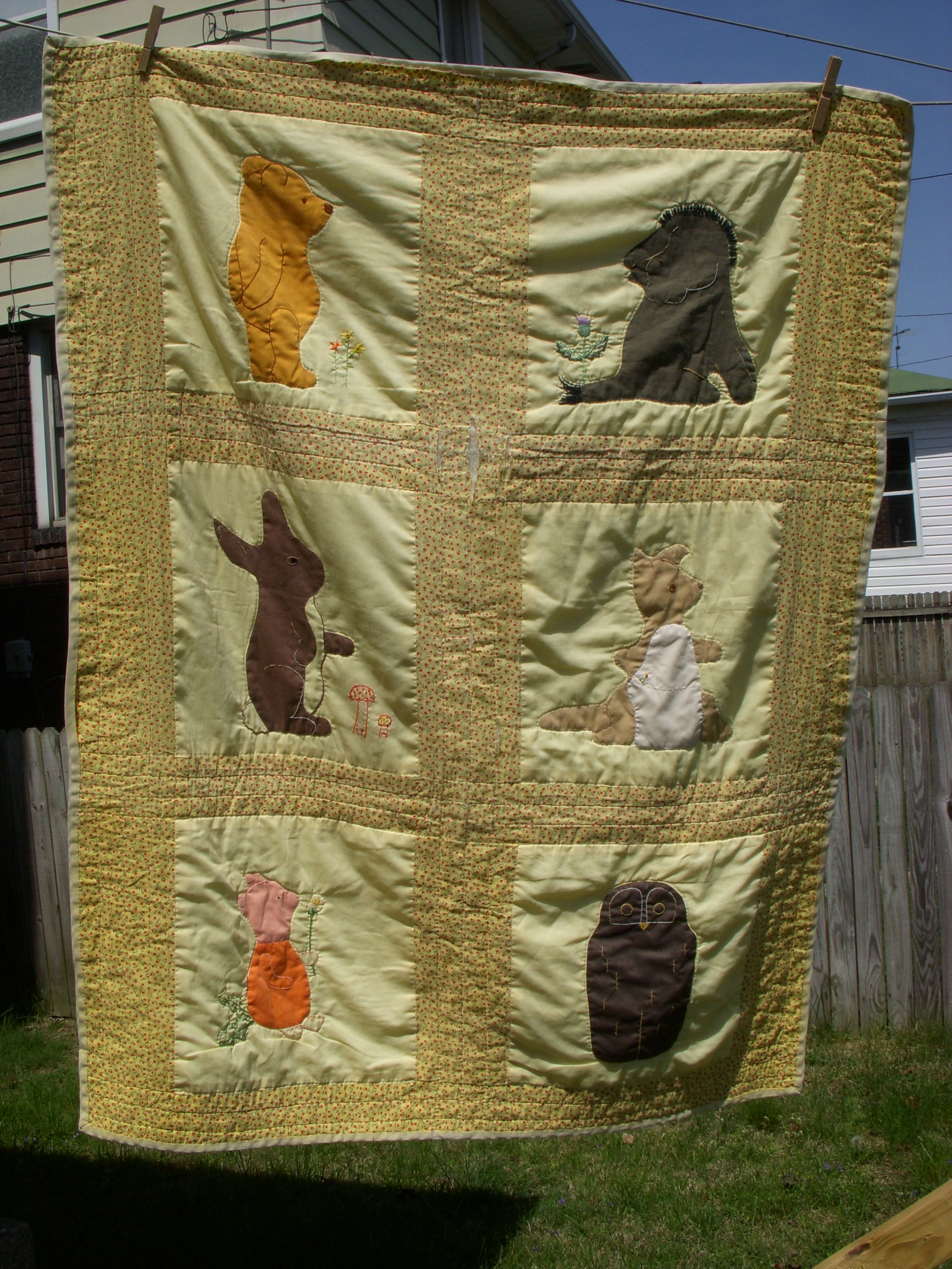 Pooh quilt 1974