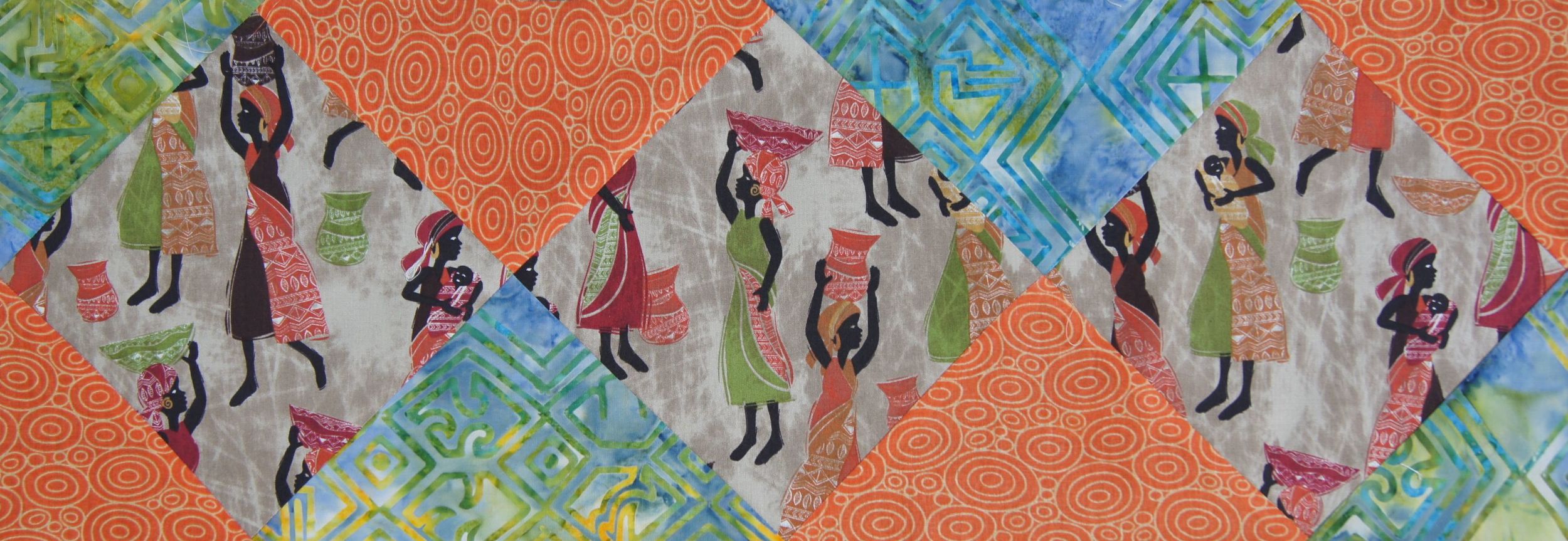 African Village Diamond panel
