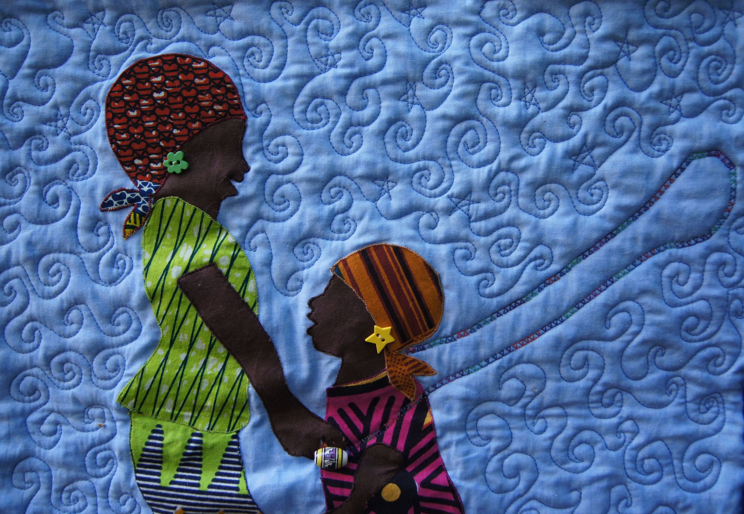 Detail of quilting