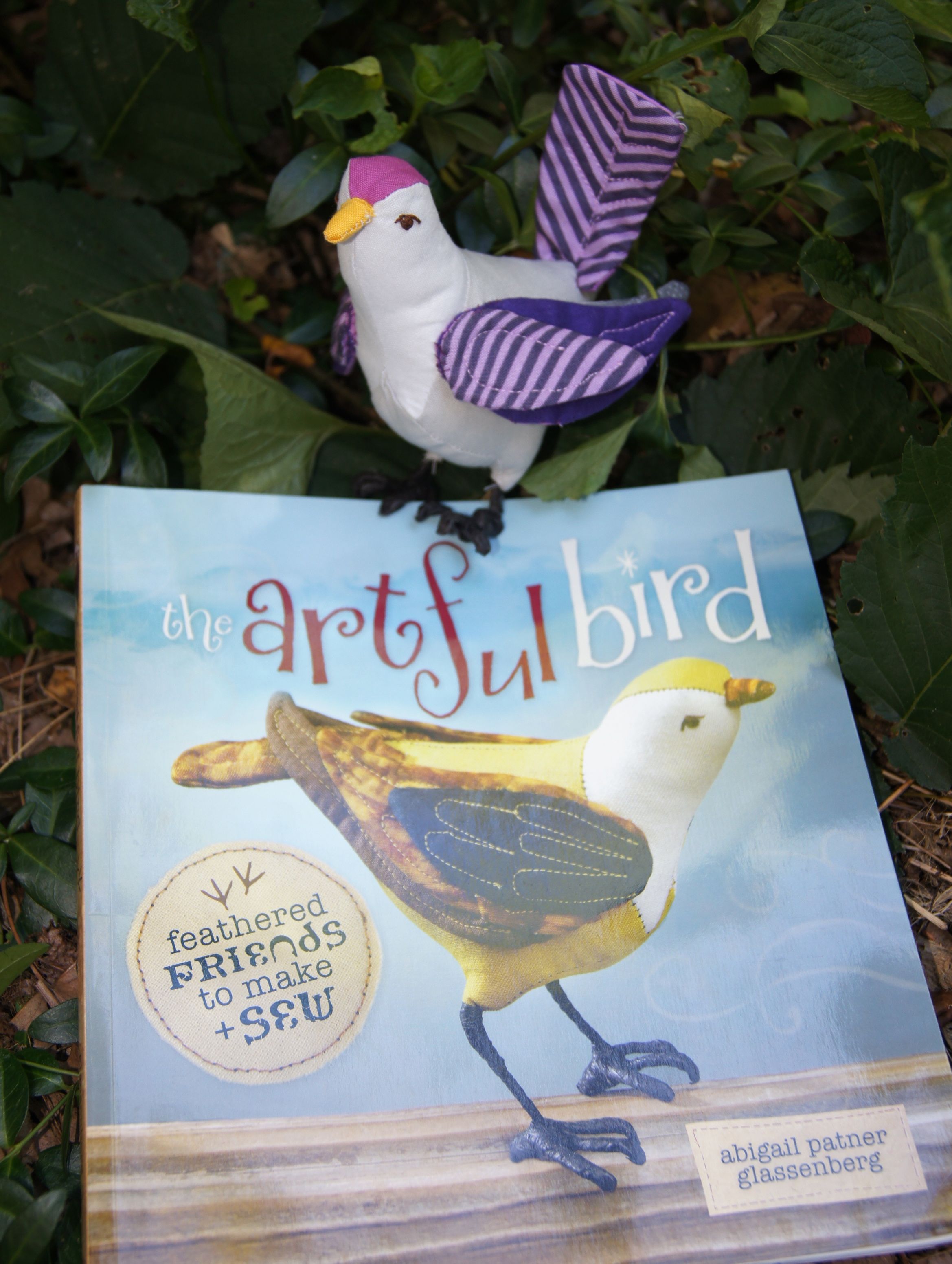 Bird Purple Sparrow on the book.jpg