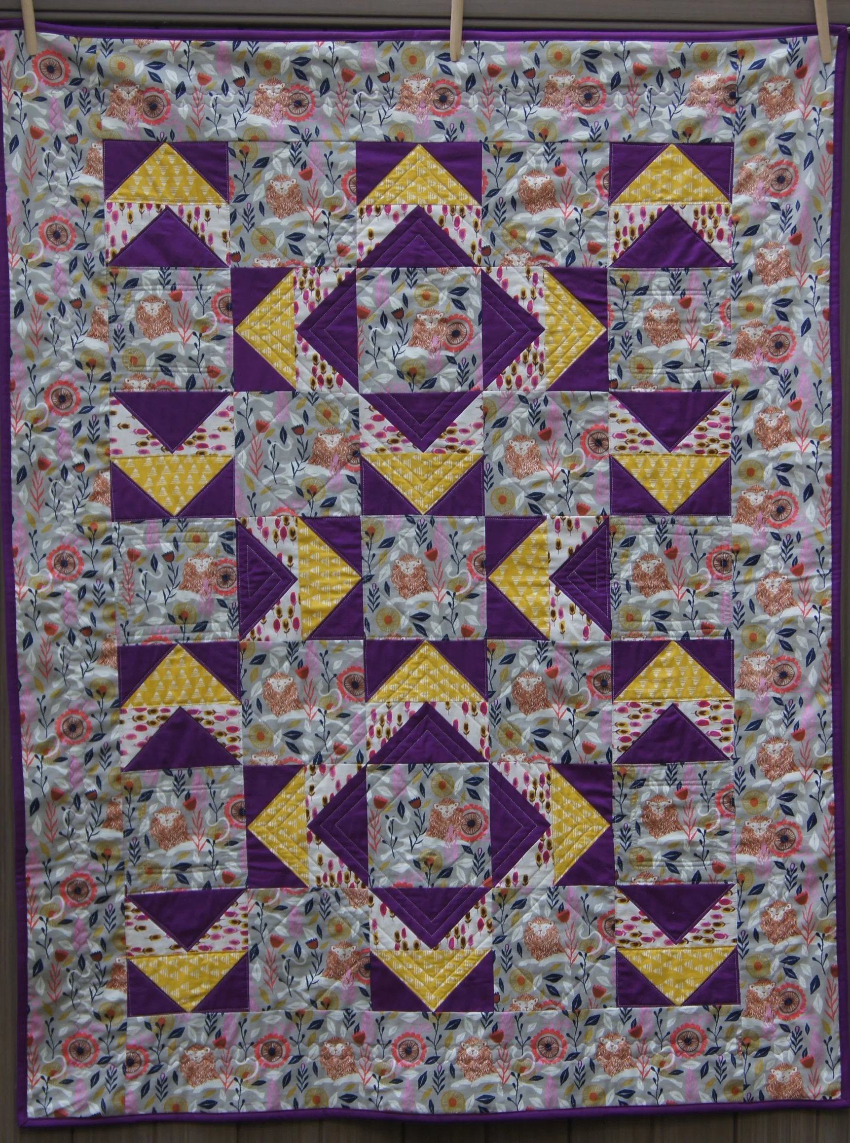 Lion in a Square, 41 x 53 inches