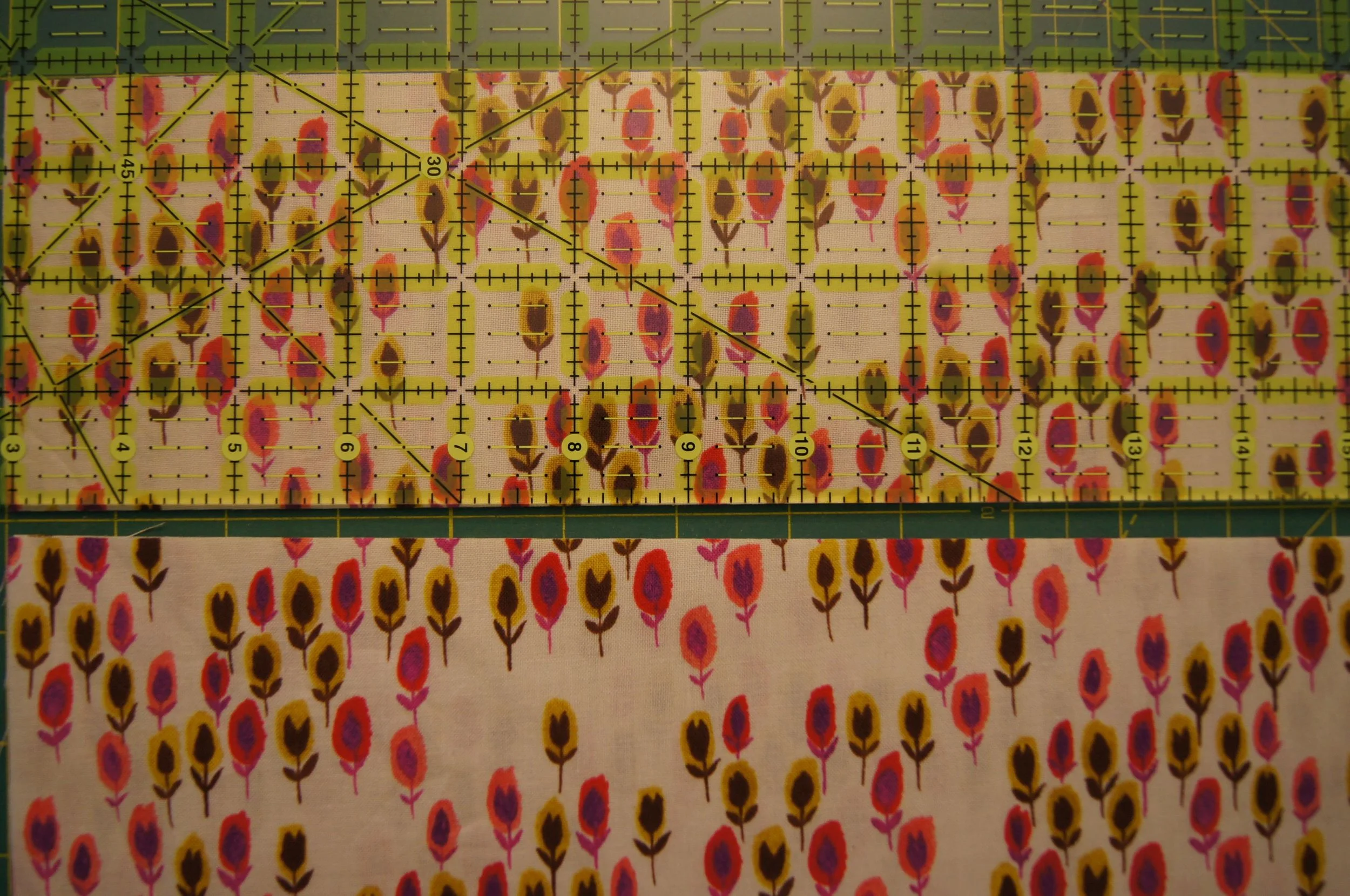 Cutting 3 7/8 inch strips