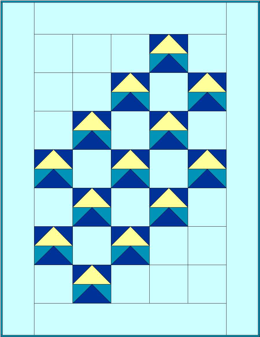 Modern Flying Geese: Variation 4