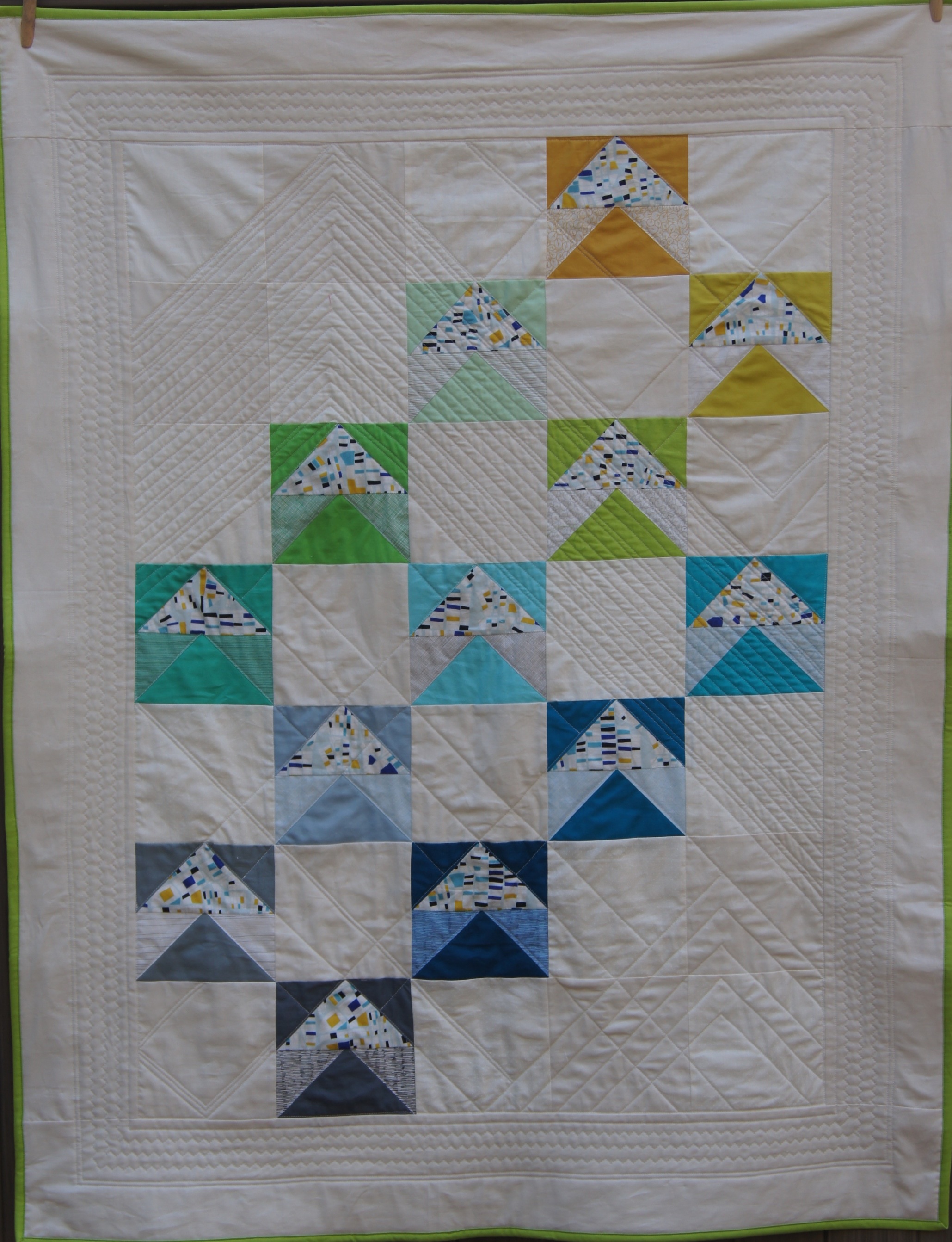 Quilt Modern Flying Geese Fox and Geese Quilt.jpg