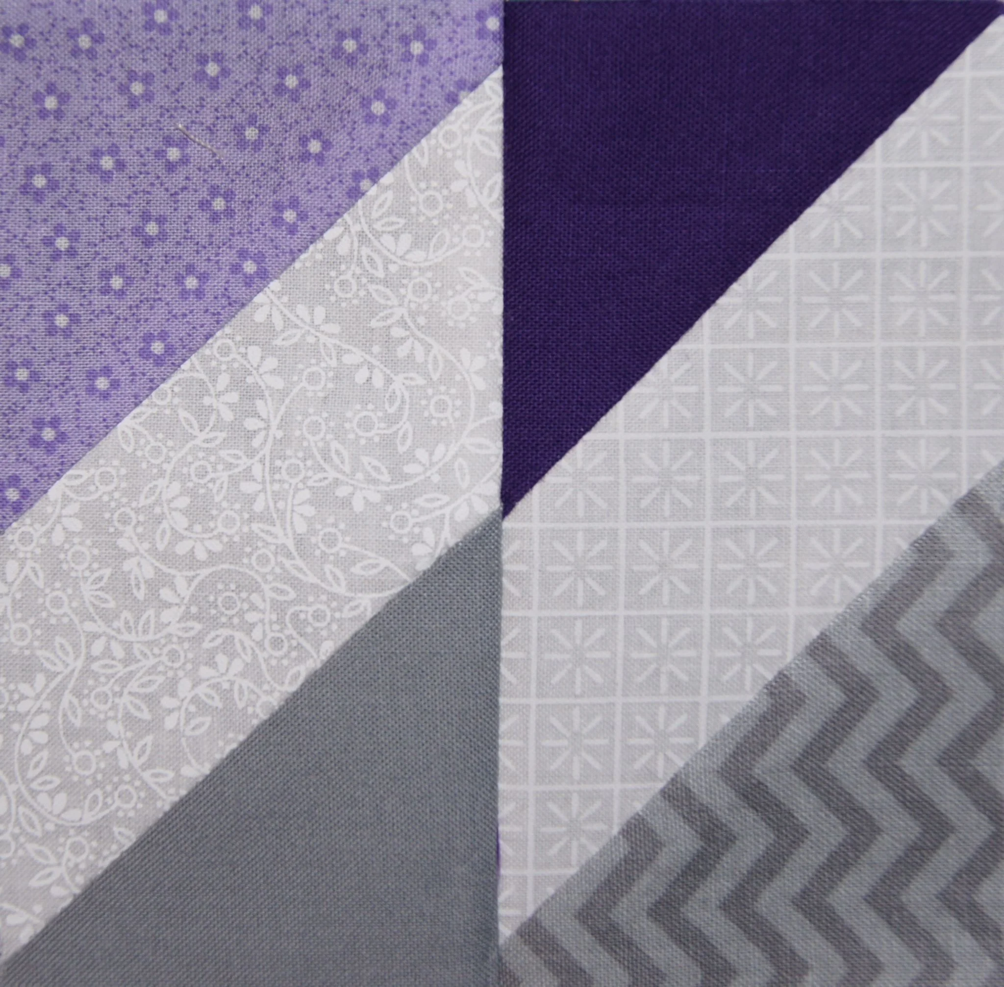 Step 2 block, "Grand Illusion" 2014 Mystery Quilt designed by Bonnie Hunter