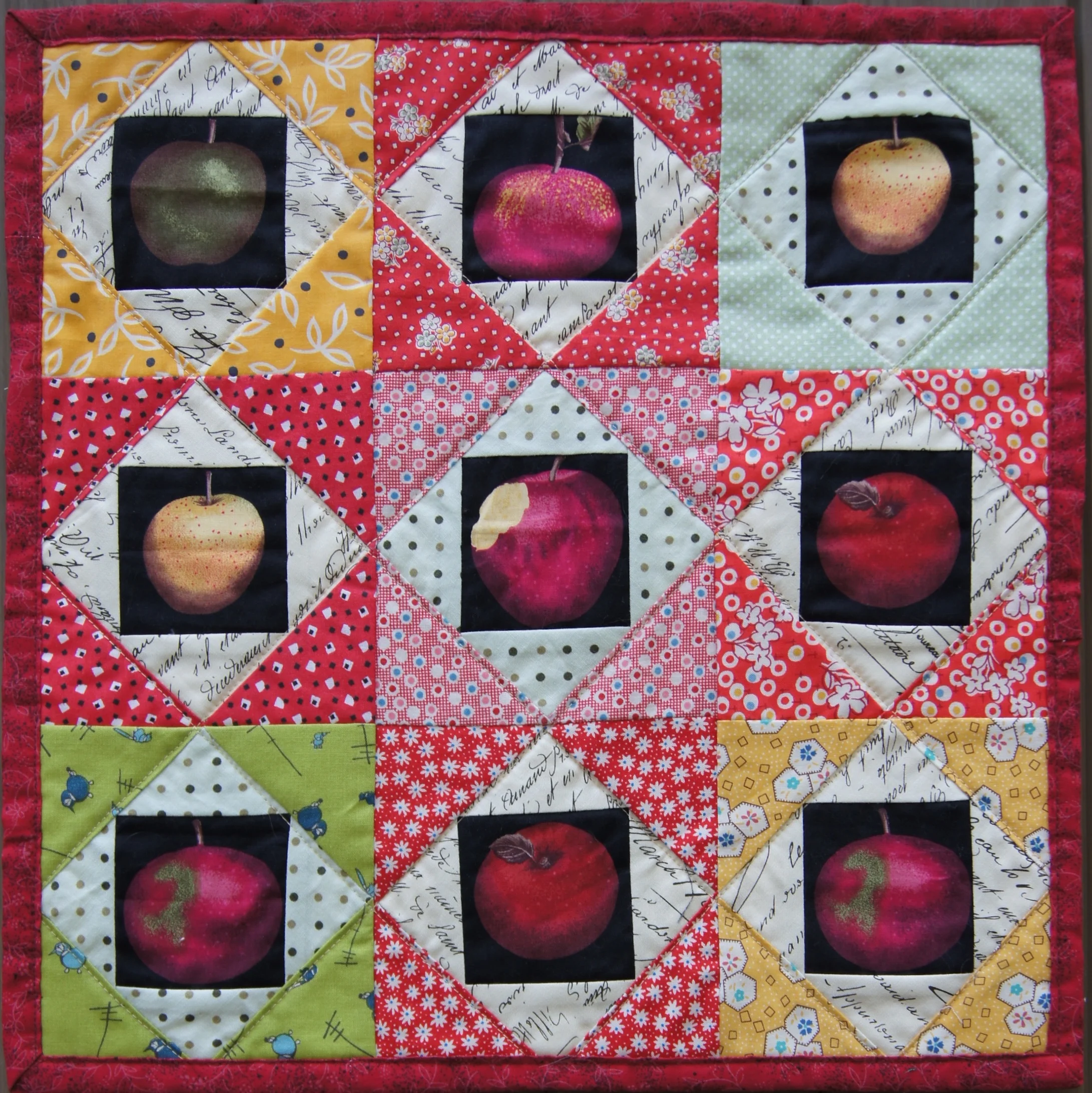 Economy Block wall hanging 15 1/2 x 15 1/2 inches square, Economy blocks finish at 4 3/4 inches