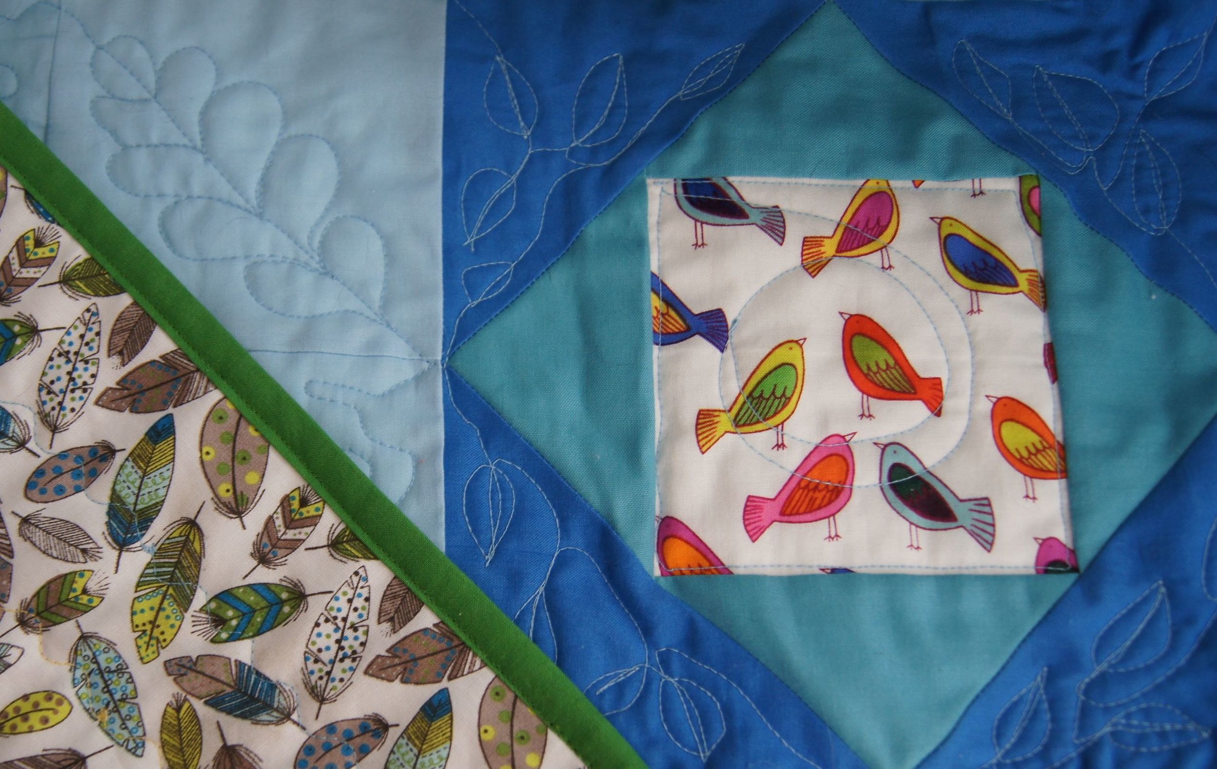 Economy Blocks with Broken Chain Quilt