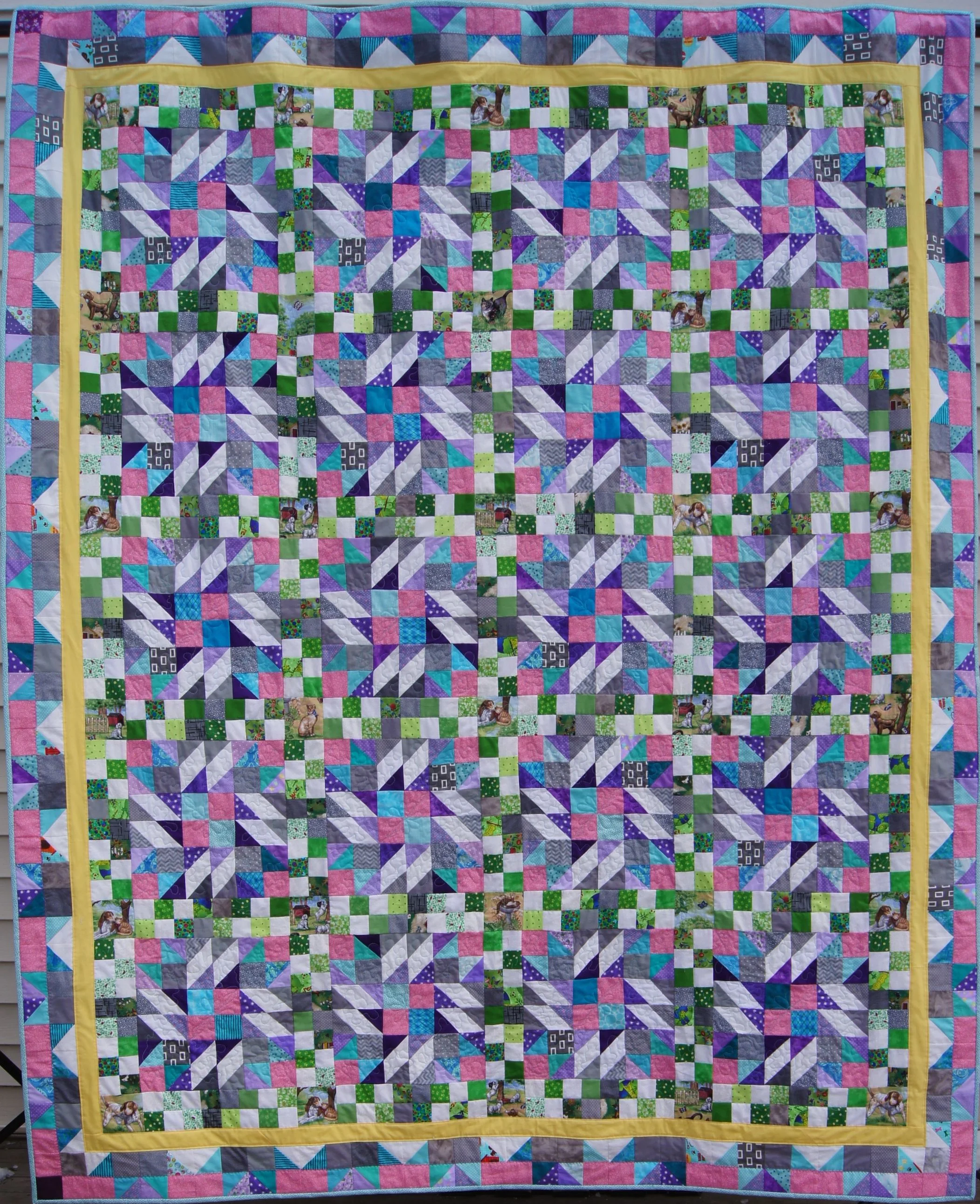 "Grand Illusion" Bonnie Hunter 2014 Winter Mystery Quilt-Twin size
